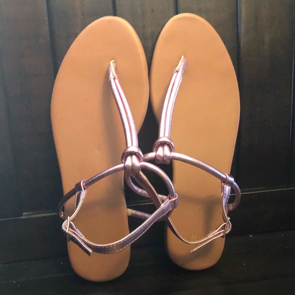 Metallic pink T-strap sandal H&M - Picture 3 of 6